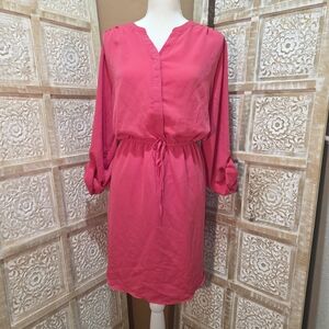 Apt. 9 Vibrant Pink Long Sleeve Dress
